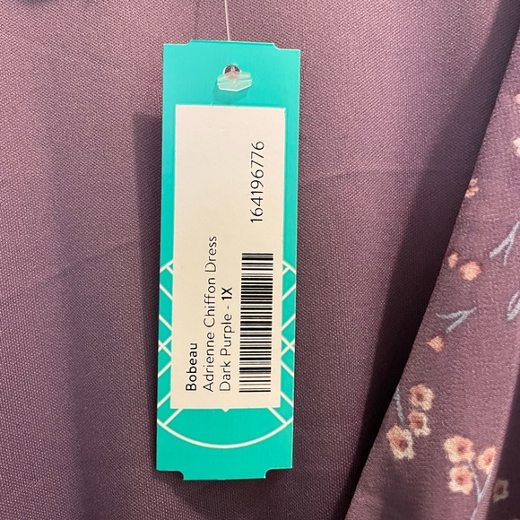 Lavender Bobeau Adrienne Chiffon Dress… new with tags, never worn. - Picture 2 of 4